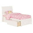 thumbnail image 1 of Portland Match Footboard with Urban Bed Drawers x 1 - White, Twin Size, 1 of 1