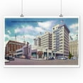thumbnail image 1 of Portland, Oregon - Exterior View of the Portland Central Bus Depot (12x18 Art Print, Wall Decor Travel Poster), 1 of 1