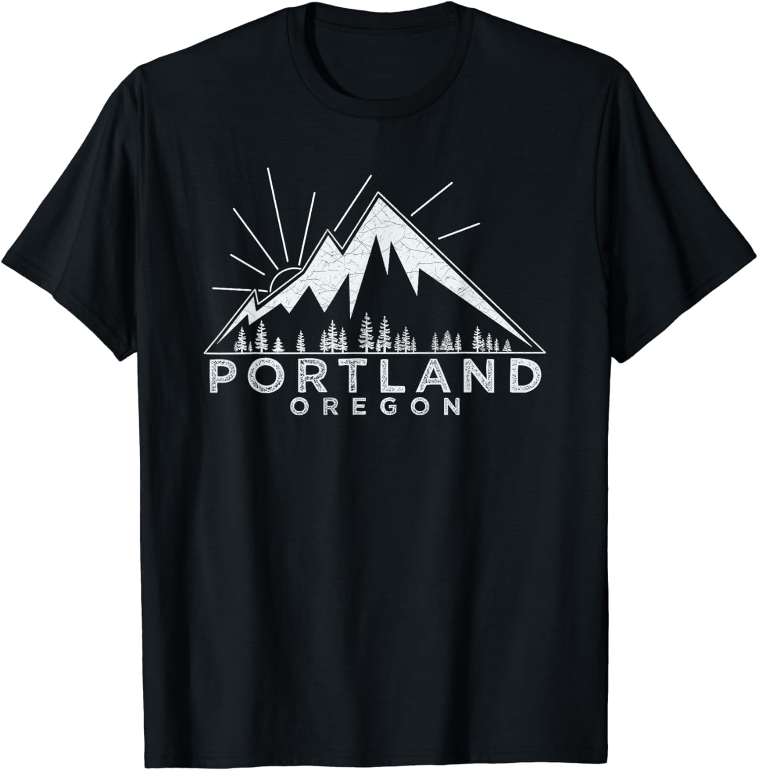Portland Oregon Or T Shirt Vintage Hiking Retro Tee Design Portland Oregon Or T Shirt Vintage Hiking Retro Tee Design