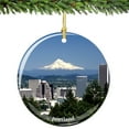 thumbnail image 1 of Portland, Oregon Porcelain Christmas Ornament, 1 of 1
