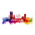 thumbnail image 1 of Portland, Oregon, Skyline Abstract (9x12 Wall Art Print, Home Decor), 1 of 3