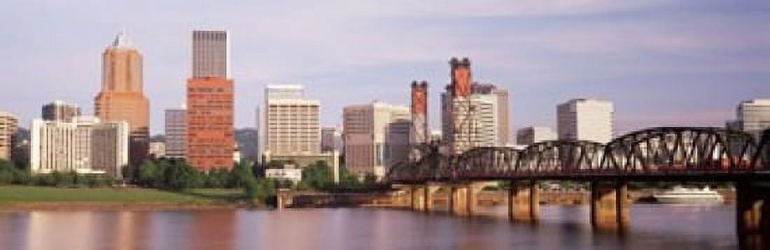 Portland Oregon USA Canvas Art - Panoramic Images (18 x 6)
