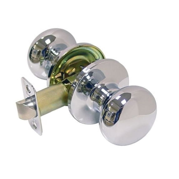 Deltana 6903-26 Portland Home Series Mushroom Door Knobset Passage Chrome