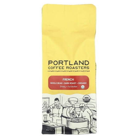 Portland Roasting Coffee Whole Bean, French Roast, 12 Oz