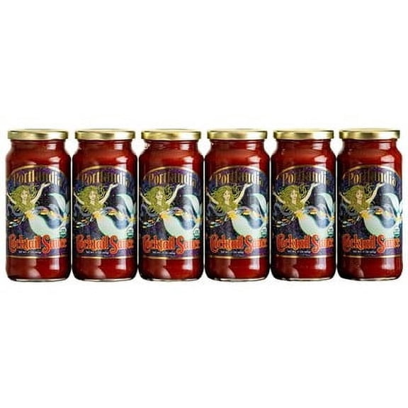 Portland Sauce Company Organic Cocktail Sauce 17 fl oz (Pack of 6)