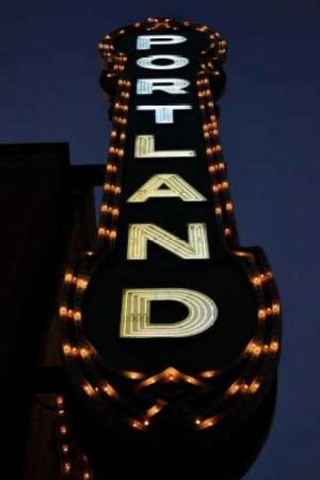 Portland Sign Canvas Art - Brian Moore (12 x 18)