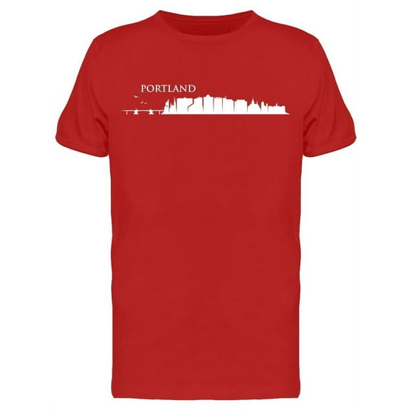 Portland Skyline Usa T-Shirt Men -Image by Shutterstock, Male Small