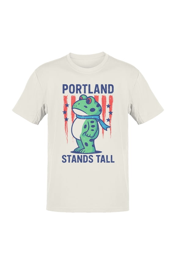 Portland Stands Tall Frog Design Men's T-shirt