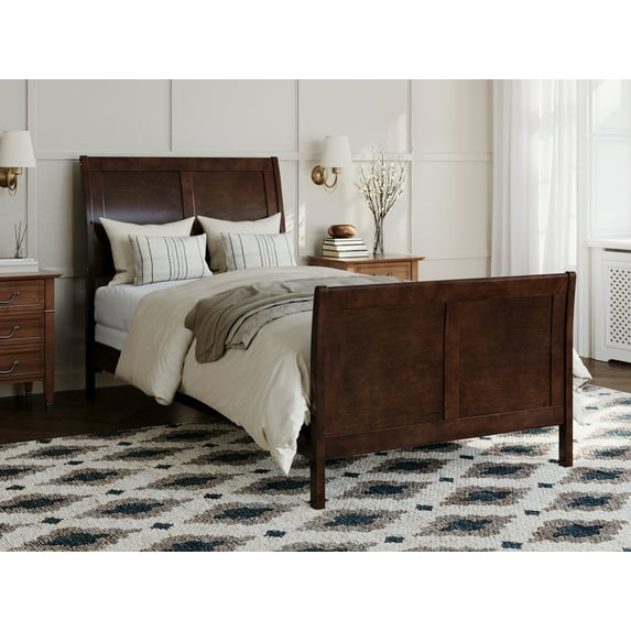 Portland Traditional Bed with Matching Foot Board, Multiple Colors, Multiple Sizes