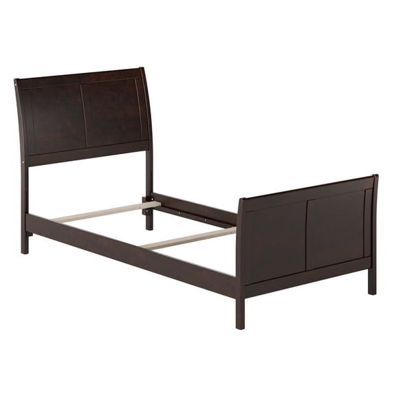 AFI Portland Twin XL Foundation Bed Frame with Matching Footboard, Espresso