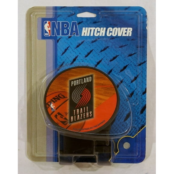 Portland Trail-Basketball-Blazer's Plastic Trailer Hitch Cover for 2" receiver insert