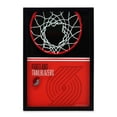 thumbnail image 1 of Portland Trail Blazers 12'' x 17'' Glass Framed Sign, 1 of 4