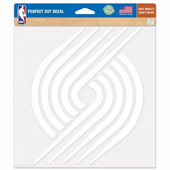 Portland Trail Blazers Decal 8x8 Die Cut White