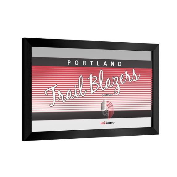 Portland Trail Blazers Hardwood Classics Ready-To-Hang Black Framed Wall Mirror