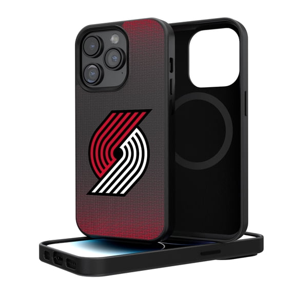 Portland Trail Blazers Linen Logo iPhone Magnetic Bump Case