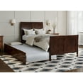 thumbnail image 1 of AFI Portland Twin-XL Wood Platform Bed with Matching Footboard and Twin-XL Trundle, Walnut, 1 of 14