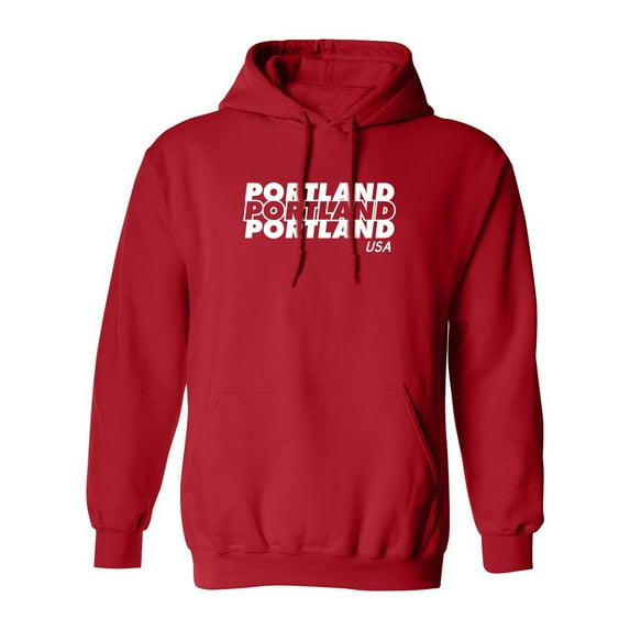 Portland USA Adult Hooded Sweatshirt