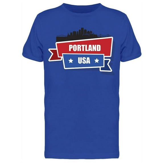 Portland Usa Lettering T-Shirt Men -Image by Shutterstock, Male 3X-Large