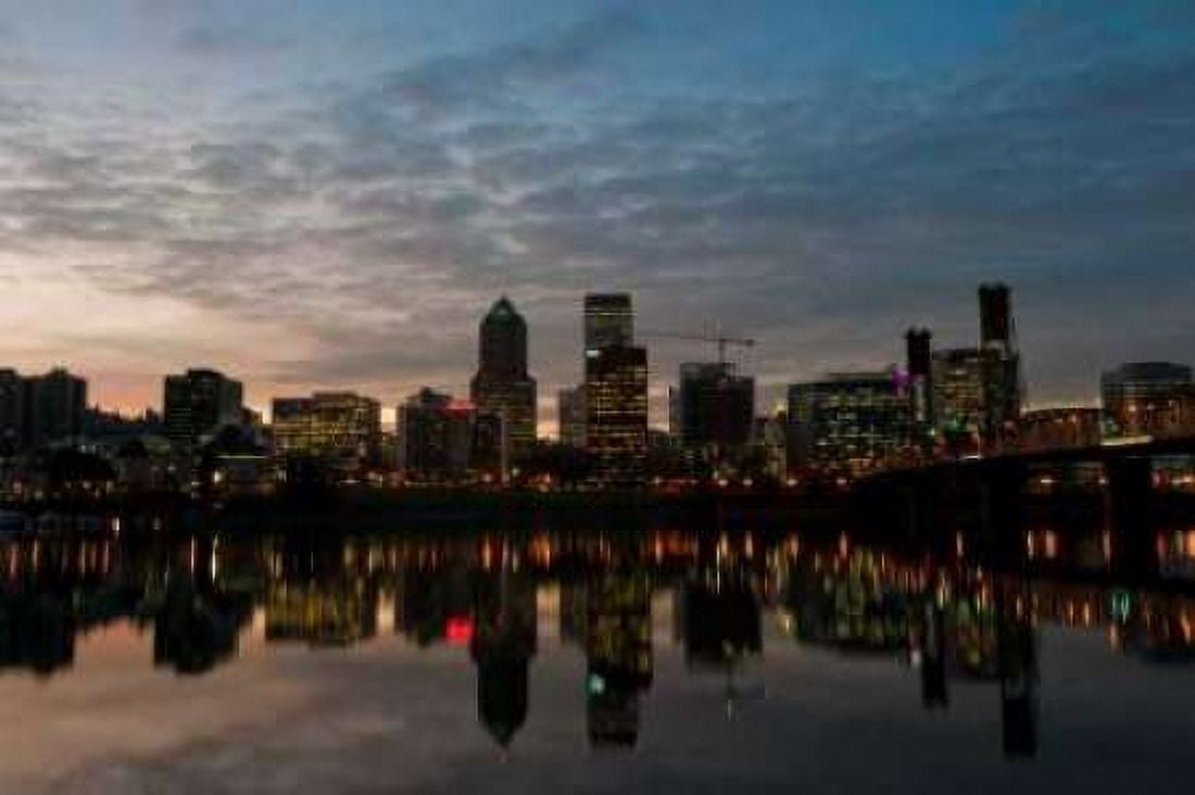 Portland Waterfront I Canvas Art - Erin Berzel (24 x 36)