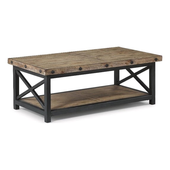 Snapshot of Coffee Table With Exposed Metal Frame