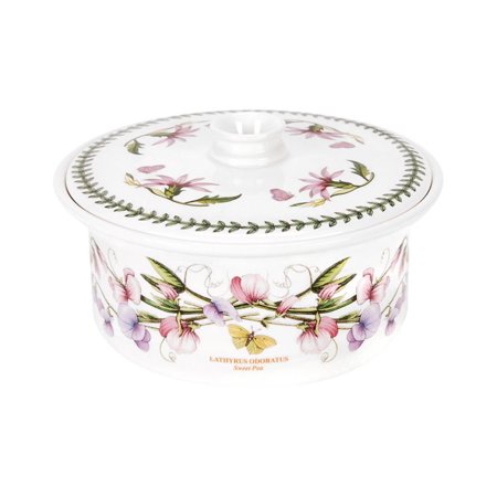 Portmeirion Bakeware Botanic Garden Covered Casserole White