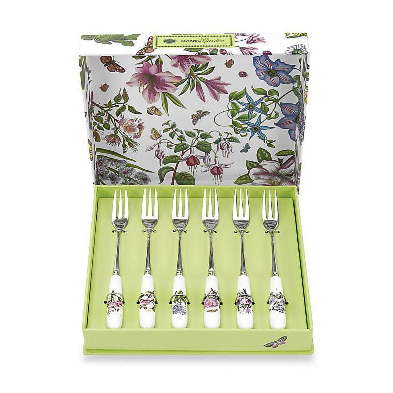 Viners Select 4-Piece 18.0 Gray Pastry Fork Set