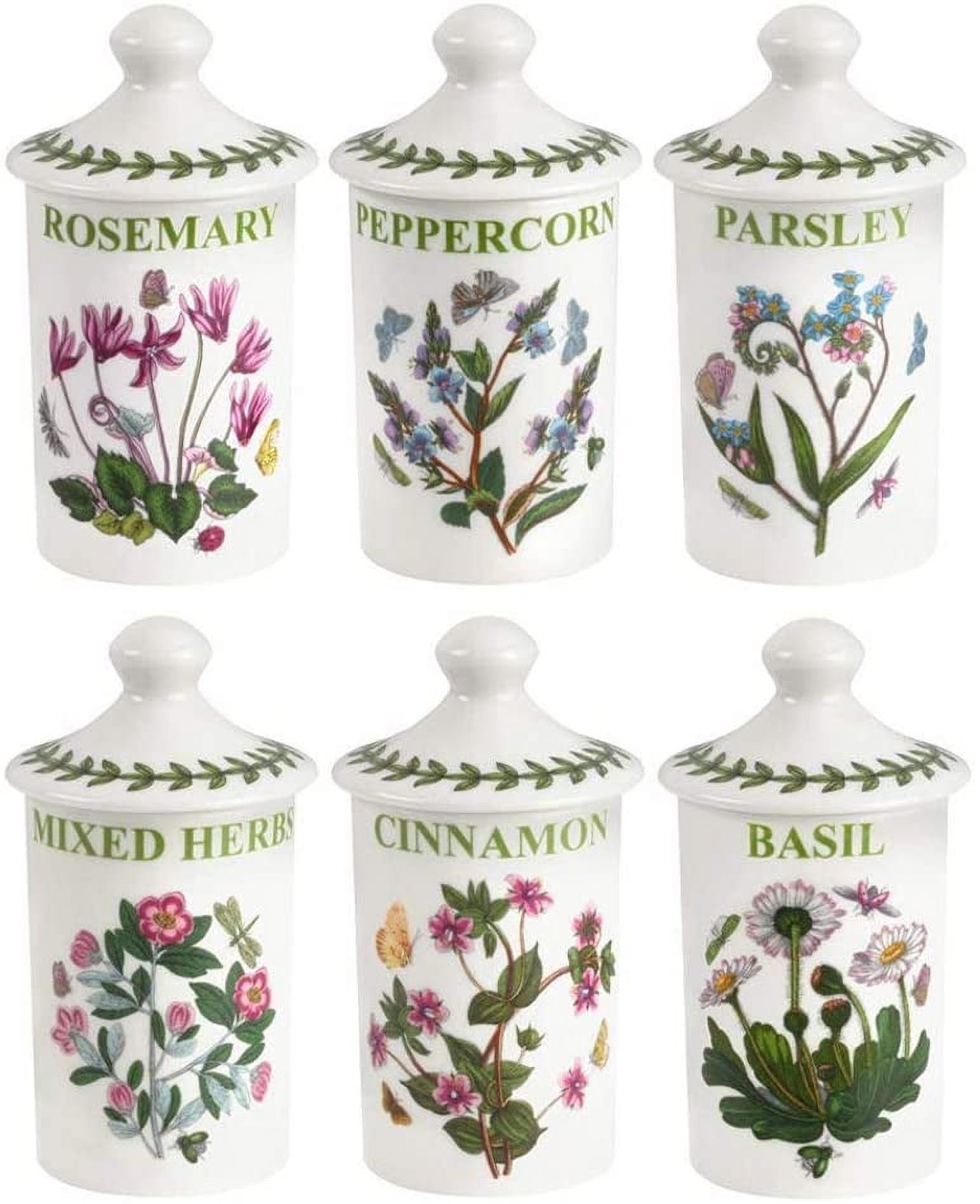 Portmeirion Botanic Garden Assorted Spice Jars, Set of 6 - image 1 of 6