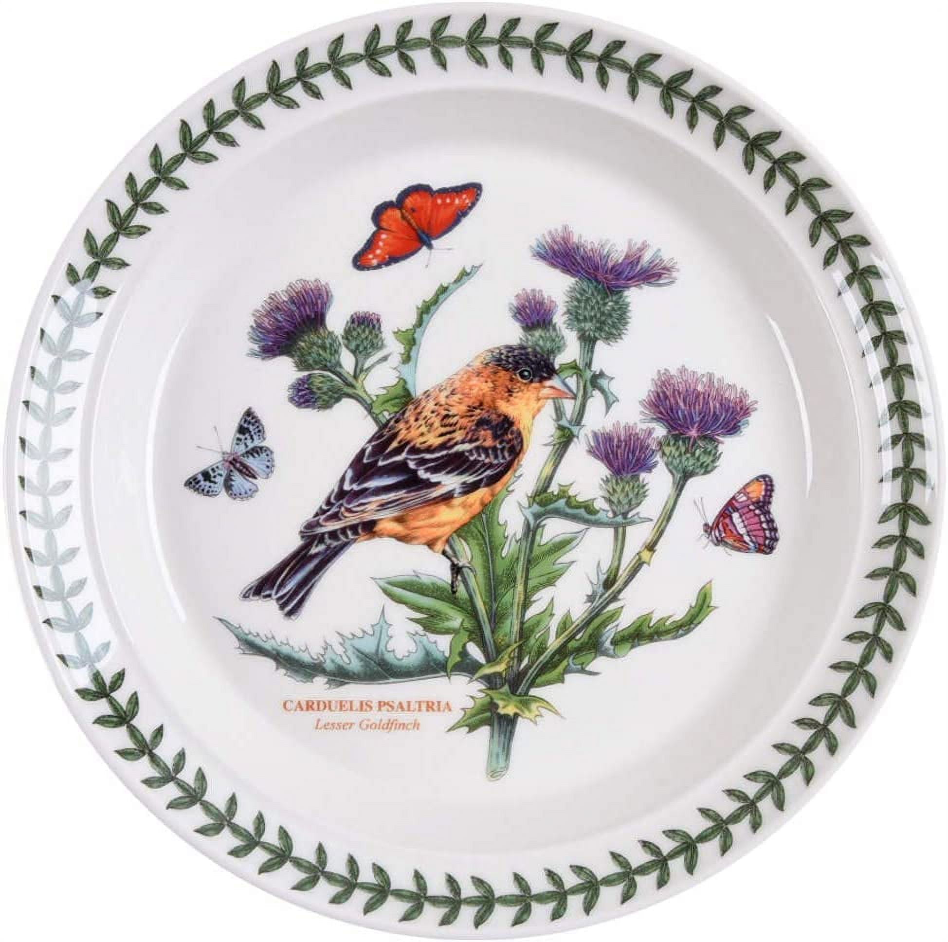 Portmeirion Botanic Garden Dinner Plate | Set of 6 Dinner Plates | Assorted  Floral Motifs | Dishwasher, Microwave, & Oven Safe | 10.5 Inch | Made in