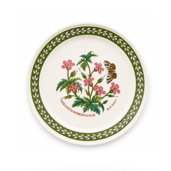 Portmeirion Botanic Garden Etchings Harebell Plate - Blue Floral, Laurel