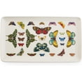 thumbnail image 1 of Portmeirion Botanic Garden Harmony Accents White 13 Inch Porcelain Rectangular Tray, Butterfly Motif, 1 of 4