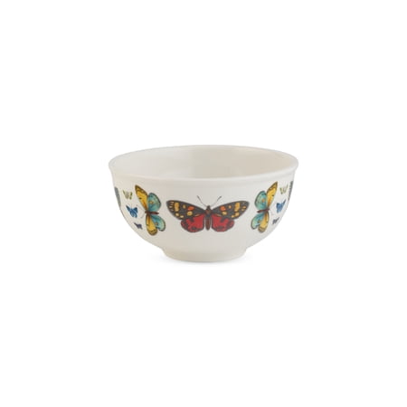 Portmeirion, Botanic Garden Harmony Collection Bowl 6" Set of 4 Bowls Harmony White Porcelain