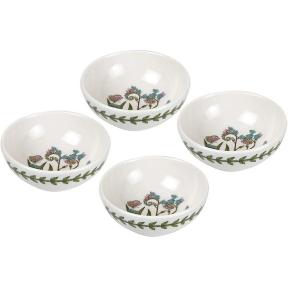 Portmeirion Botanic Garden Set of 4 Small Low Bowls (Forget-me not)
