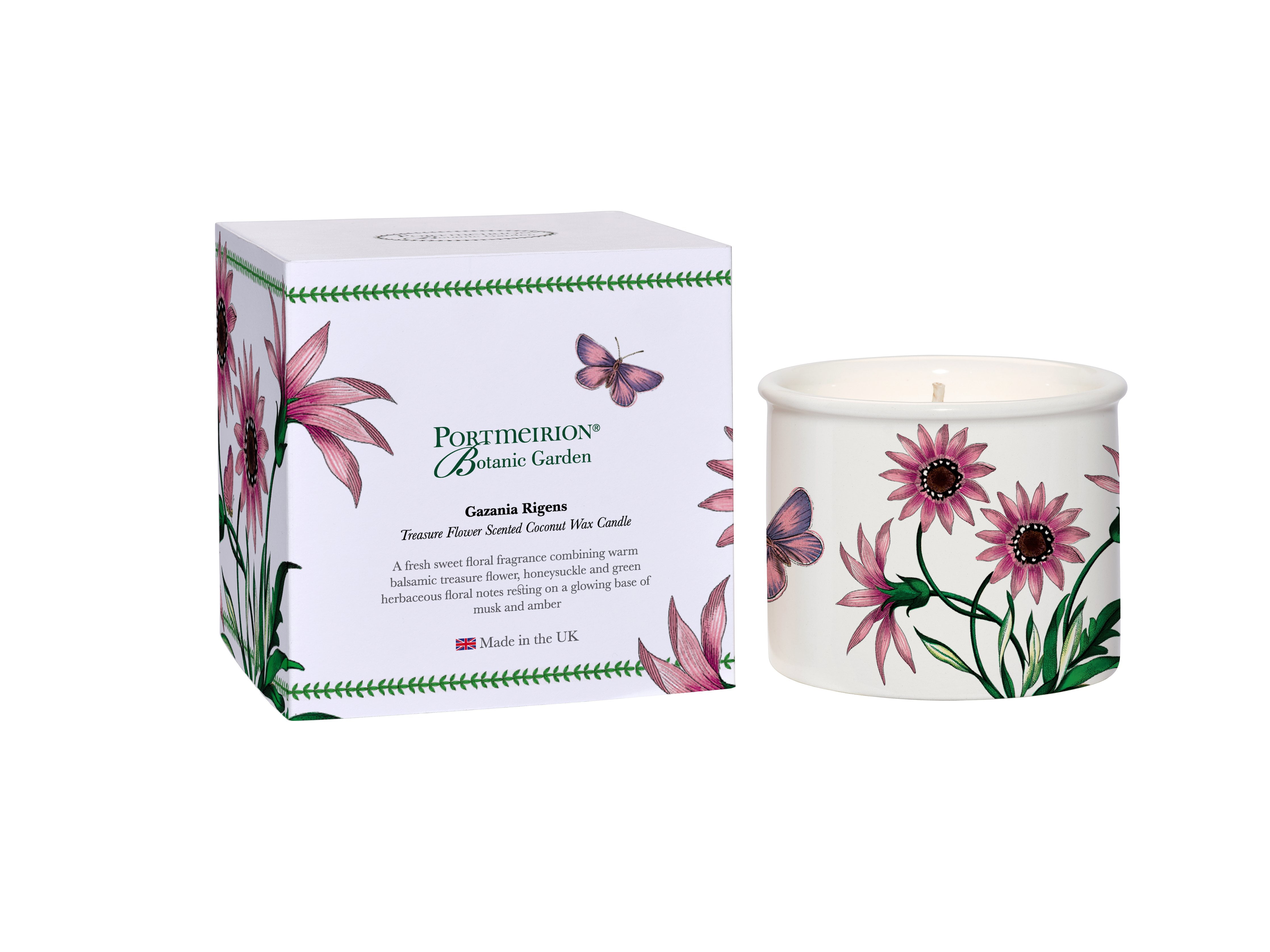 Portmeirion, Botanic Garden Treasure Flower Scented Ceramic Candle ...