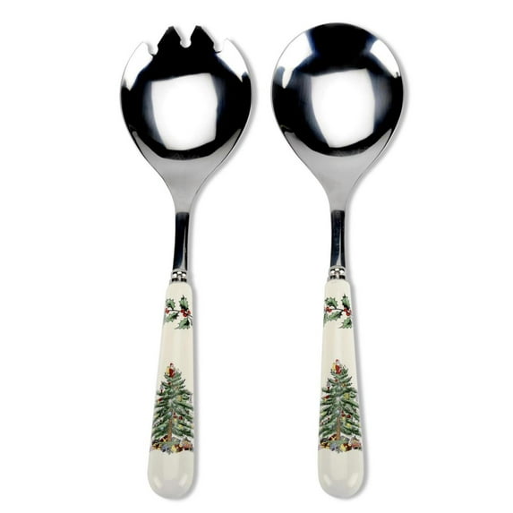 Spode Christmas Tree 2pc. Salad Serving Set