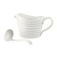 thumbnail image 1 of Portmeirion Sophie Conran 16 Oz Sauce Jug and Mini Ladle Set, Made from Porcelain, 1 of 5