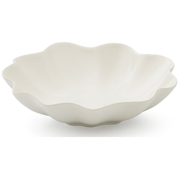 Portmeirion Sophie Conran Floret 9 Inch Pasta Bowl, Creamy White, Stoneware