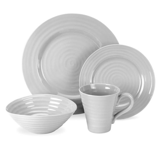 Portmeirion Sophie Conran Grey 4-Pc Place Setting