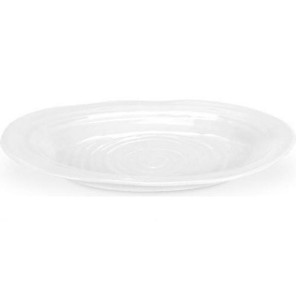 Portmeirion Sophie Conran Oval Platter, 11.5 x 8.5 Inch Fine Porcelain Dish, Elegant Serving Piece for Vegetables, Roast, Fish, Sandwiches, Appetizers, Dessert - Dishwasher & Oven Safe