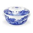 thumbnail image 1 of Portmeirion Spode Blue Italian Round Covered Deep Dish, 2 Quart Serving Dish for Vegetables, Dinner Table Centerpiece, Made from Fine Porcelain, Microwave and Dishwasher Safe, 1 of 7