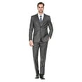 thumbnail image 1 of Porto Filo 3 Piece Charcoal Gray Men's Slim Fit Suit, 1 of 2