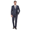 thumbnail image 1 of Porto Filo 3 Piece Indigo Men's Slim Fit Suit, 1 of 4