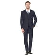 thumbnail image 1 of Porto Filo 3 Piece Navy Men's Slim Fit Suit, 1 of 1