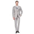 thumbnail image 1 of Porto Filo 3 Piece Silver Men's Slim Fit Suit, 1 of 3