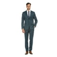 thumbnail image 1 of Porto Filo Men's 2 Piece Dark Teal Slim Fit Suit, 1 of 4