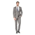 thumbnail image 1 of Porto Filo Men's 2 Piece Gray Slim Fit Suit, 1 of 3