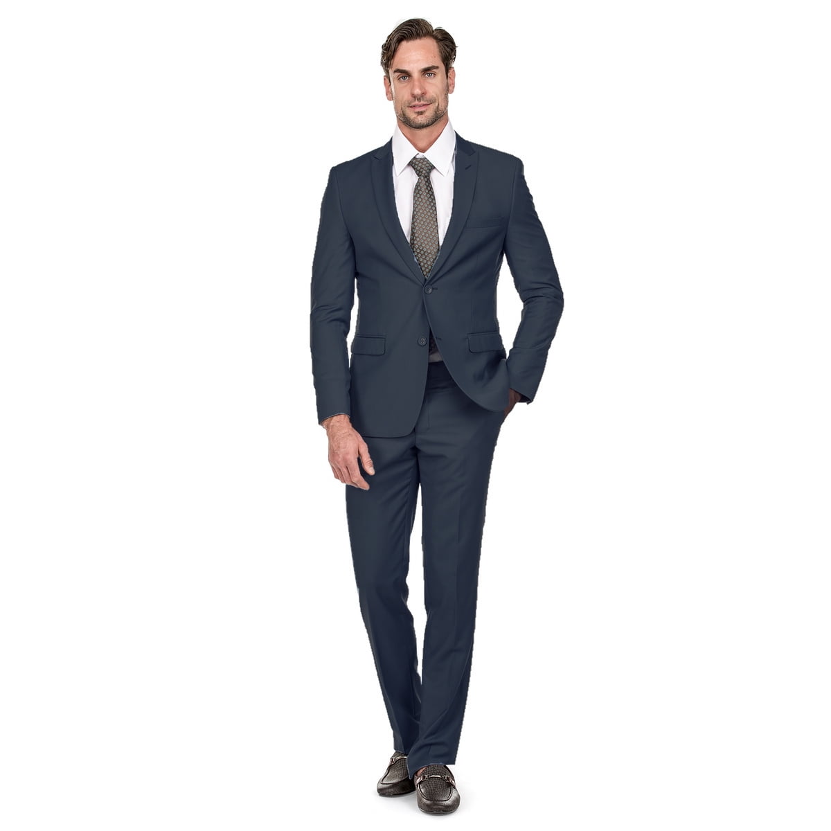 Indigo Model Men's 2 Piece Suit