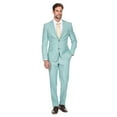 thumbnail image 1 of Porto Filo Men's 2 Piece Mint Slim Fit Suit, 1 of 7