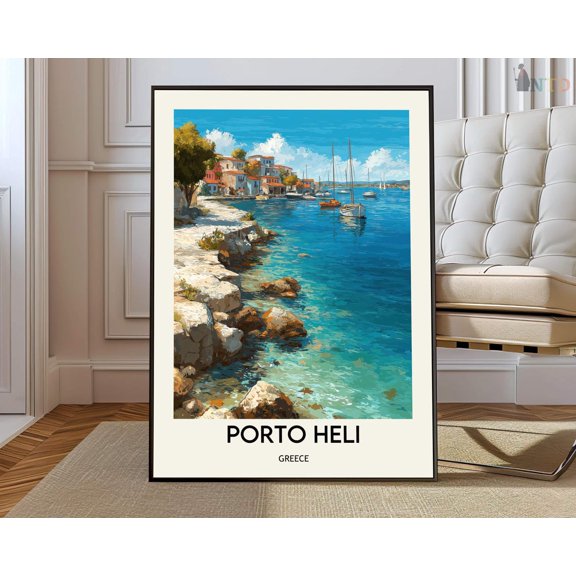 Porto Heli Greece Poster Unframed Paper Print