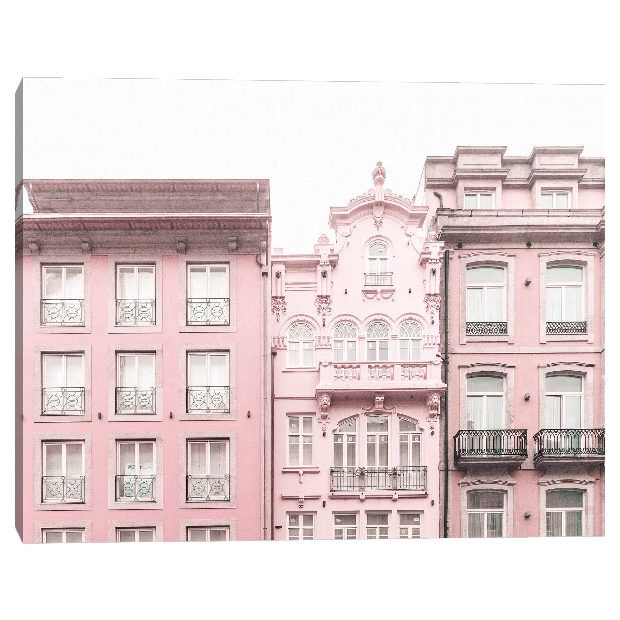 Porto In Pink by Heather Loriece Canvas Art Print