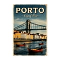 thumbnail image 1 of Porto Vintage Travel Poster – The Charm of Portugal - Porto Porto District Portugal Illustration Travel Poster Vintage Poster Cityscape Bridge Boat Harbor Unframed Wall Art Print 5 x 7 inches, 1 of 60